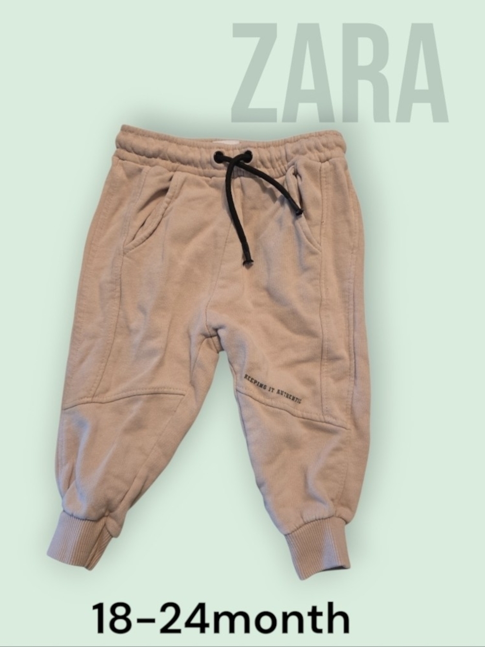 18-24 Month Zara Tan Kids Jogger Pants
